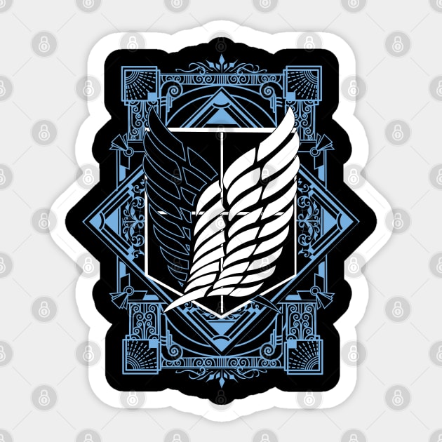 AOT Wings of Freedom Iconic Logo Sticker by Otaku Vibes